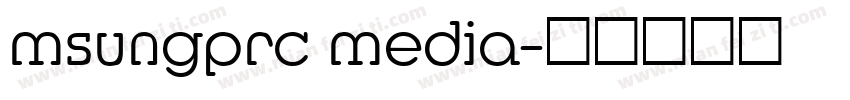 msungprc media字体转换